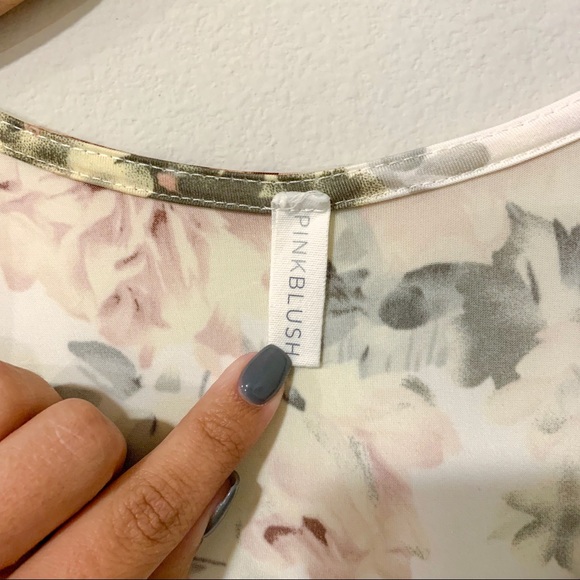 PinkBlush Ivory Floral Wrap Maxi Maternity Dress - Picture 5 of 5